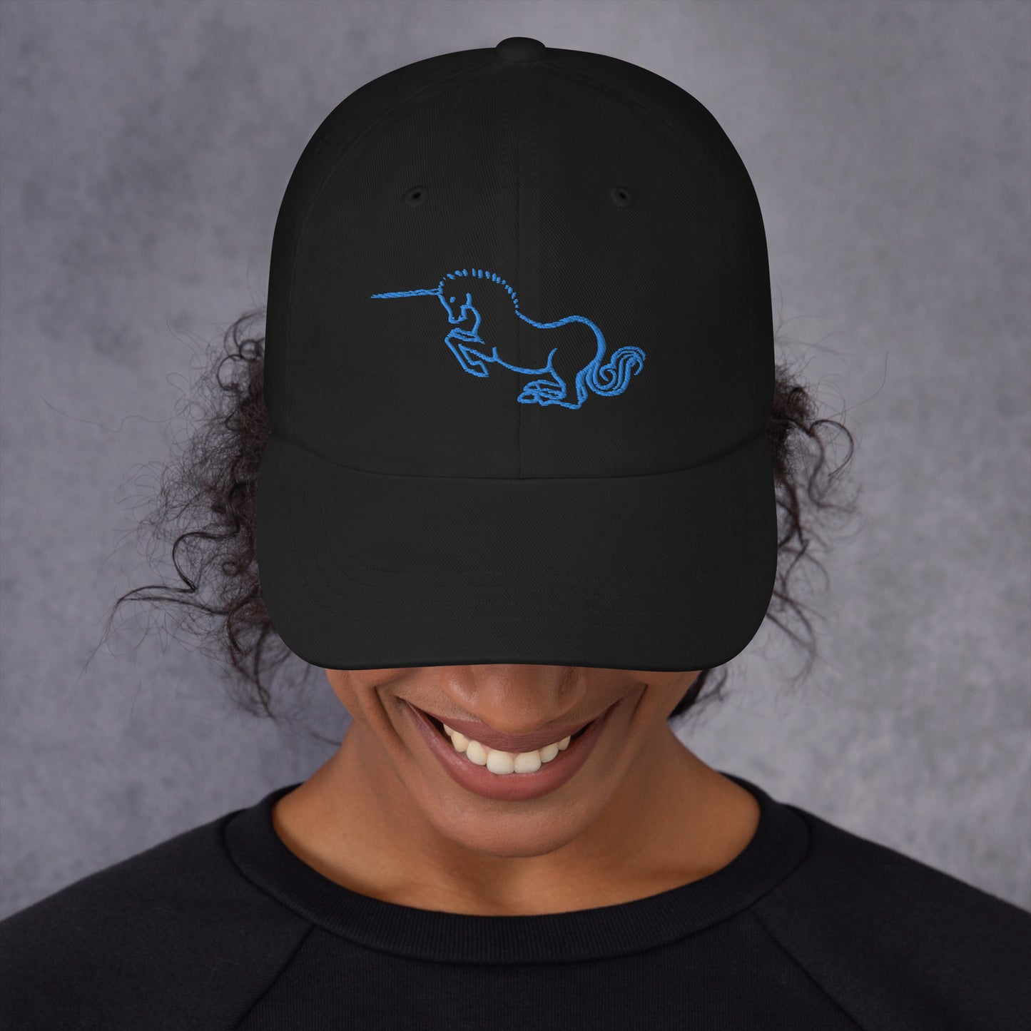Blue Unicorn Dad hat